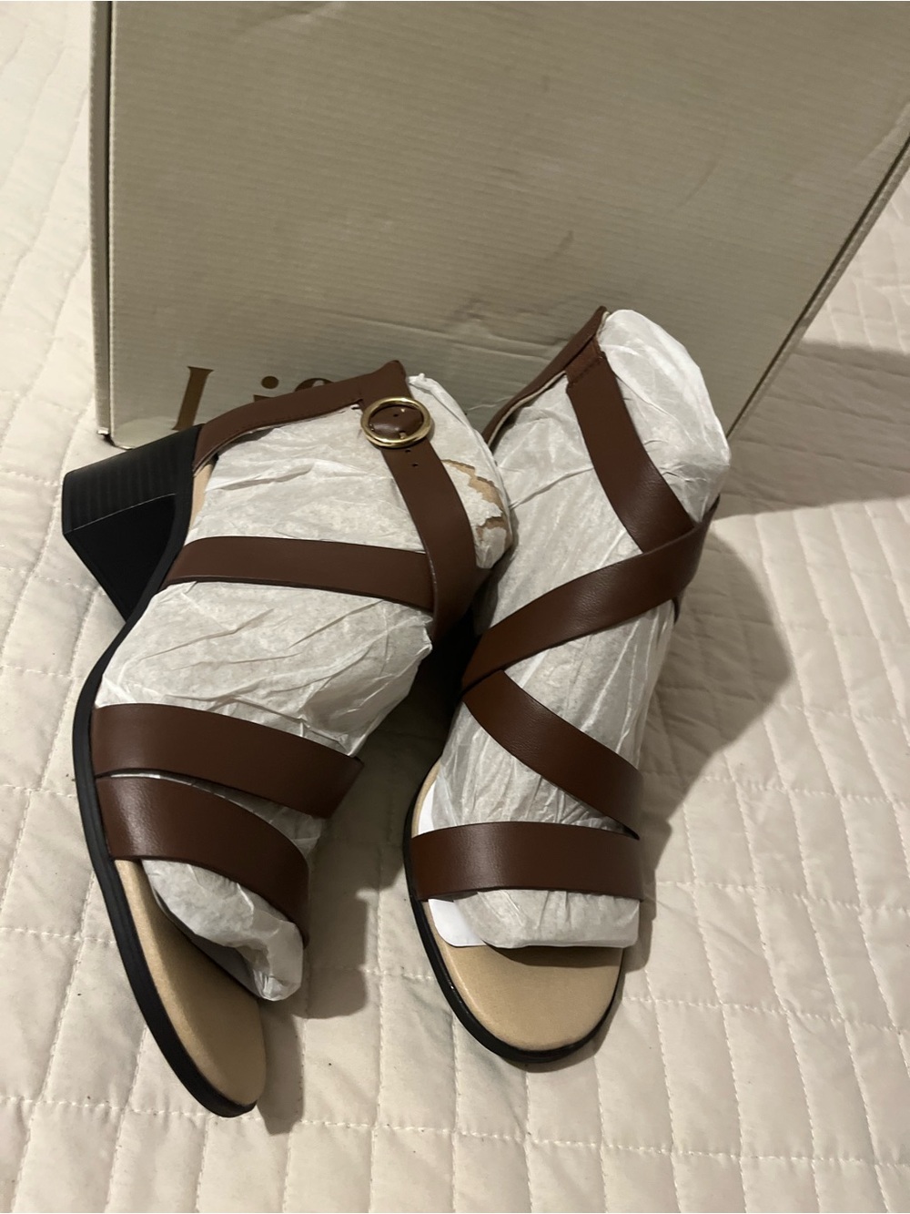 LifeStride Heritage Strappy Block Heel Dress Sandals